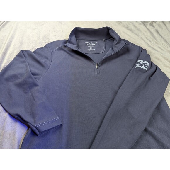 Tommy Bahama Island Zone Long Sleeve Pullover, 1/4 Zip, Supima Hustle 22 SZ S - Picture 4 of 7